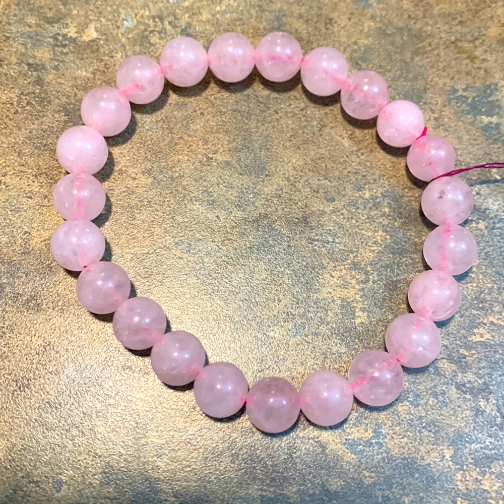 New Rose Quartz Stretch Bracelet